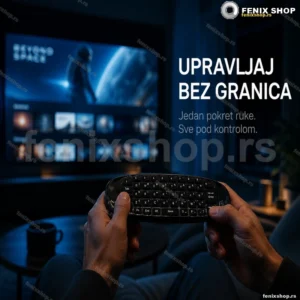 Bežični vazdušni miš 3u1 — žiroskop, QWERTY i daljinski