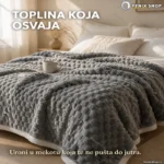 Ćebe 200x230 cm sa 3D vafl reljefom — više boja
