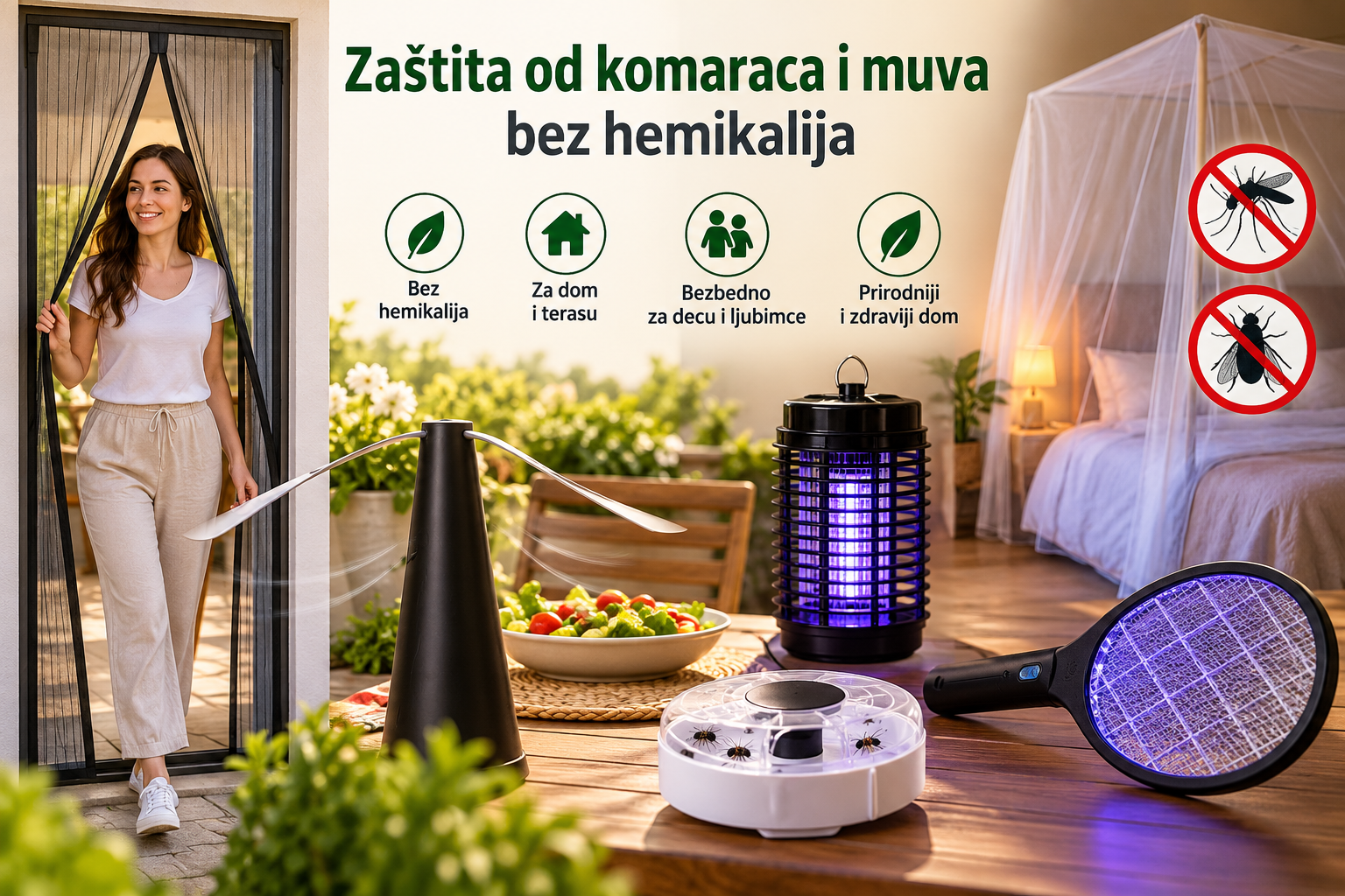 Zaštita od komaraca i muva bez hemikalija