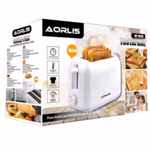 AORLIS toster za hleb 700W — dva otvora, 6 nivoa pečenja