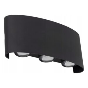ARROW LED crna spoljna zidna lampa 6x1W IP54 up-down