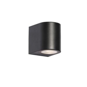 Baleno spoljna zidna lampa GU10 crna ovalna IP65 – QAZQA