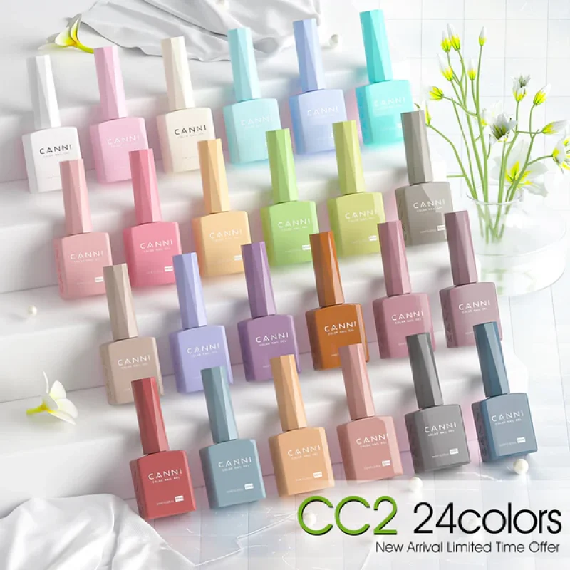 CANNI CC2 gel lakovi set 30 × 9 ml HEMA free CANNI CC2 set gel lakova - prednja strana