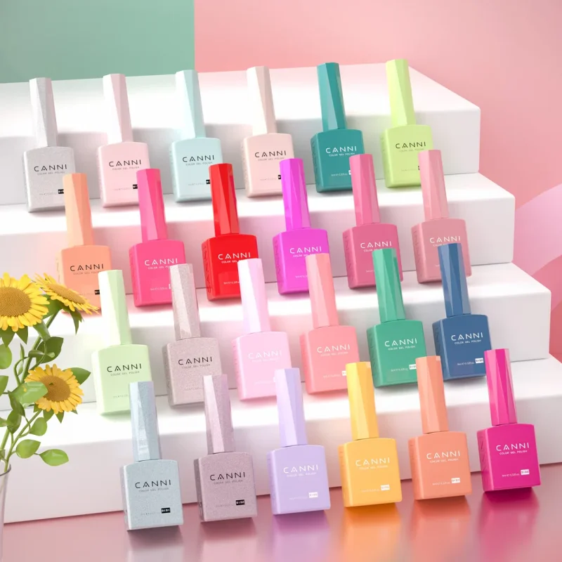 CANNI CC8 set gel lakova 30 bočica po 9 ml, HEMA free CANNI CC8 set gel lakova - u upotrebi