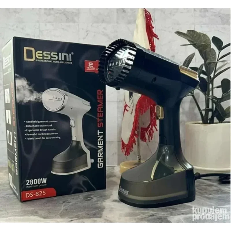 Dessini DS-825 parni aparat za peglanje 2800W — ručni Dessini DS-825 parni aparat - prednja strana