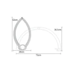 HD-M10X polumesec lampa 40W - u prostoru