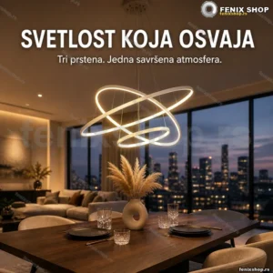 Luster tri prstena ZL-SJDD009 sa prigušivanjem — Zeal Lighting