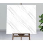 PVC ploče beli mermer samolepljive 60x60 cm, 12 kom
