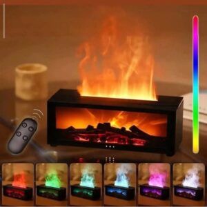 RGB kamin ovlaživač vazduha sa LED plamenom i aroma difuzerom