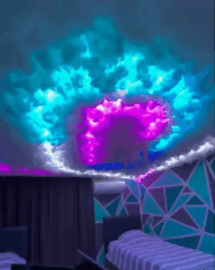 RGB LED oblak — smena boja preko daljinskog