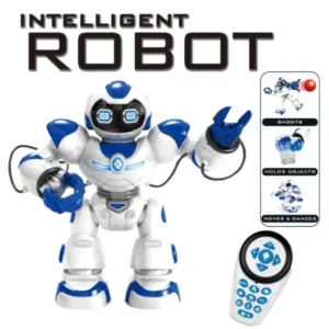 Robot na daljinsko upravljanje sa hvataljkama i LED svetlima