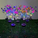 Set 2 solarne lampe gerberi sa 140 šarenih cvetića