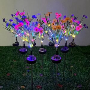 Set 2 solarne lampe gerberi sa 140 šarenih cvetića