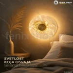 Skylight LED zidna lampa SKY-3111AR-DO zlatna sa akrilnim diskom 20 cm