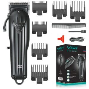 VGR V-282 punjiva mašinica za kosu i bradu — Triple Black