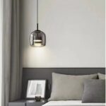 Viseća lampa od dimljenog stakla 26 cm sa prigušivanjem PD287852