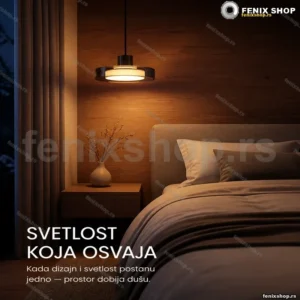 Viseća lampa sa dimljenim staklom YDPL1071 — 40 i 50 cm