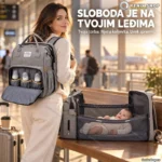 2u1 Ranac krevetac za mame i bebe Rasprodaja