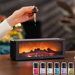 3D kamin difuzer sa daljinskim i 7 boja LED svetla