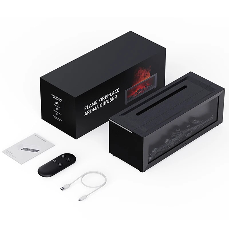 3D kamin difuzer sa daljinskim i 7 boja LED svetla kamin difuzer sa daljinskim - u upotrebi
