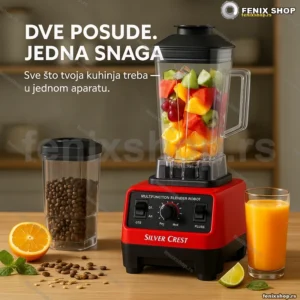 Profesionalni blender 4500W sa dve čaše za kućnu kuhinju — Silver Crest SC-1589
