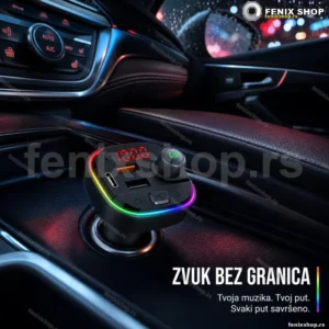 Auto FM transmiter C13 sa Bluetooth vezom i digitalnim ekranom