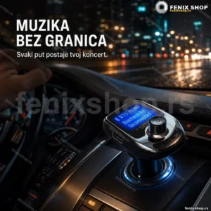Auto MP3 plejer FM modul A32 sa Bluetooth vezom, USB-om i mikrofonom