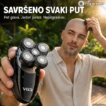 VGR V-302 — set za brijanje i šišanje s 5 plutajućih glava i LED displejom