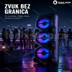 Bluetooth zvučnik KBROAD KTS-2185 sa 3 zvučnika od 8 inča