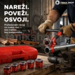 Nareznice sa čegrtaljkom i produžetkom — 6 glava u koferu