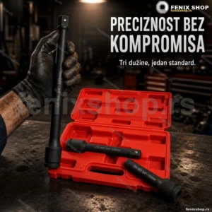 Produžeci 3/4 cola za gedore CR-MO — komplet 3 kom. u koferu