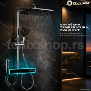 Termostatska tuš baterija sa LED displejom temperature