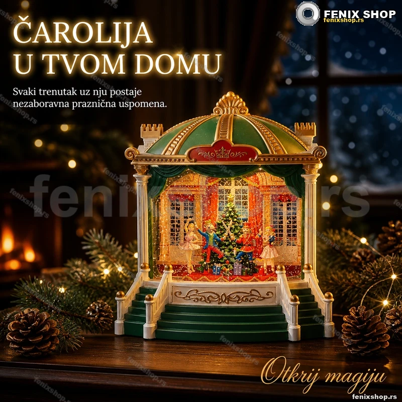 LED pozornica sa figurama ukras sa šljokicama i USB napajanjem LED pozornica sa figurama ukras sa šljokicama i USB napajanjem