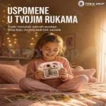 Dečiji aparat sa ugrađenim štampačem Jednorog — roze kućište