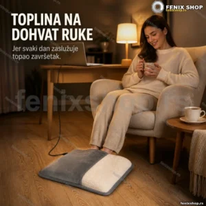 USB prostirka za grejanje nogu — dvostrani pliš 30×29 cm