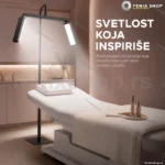 Podna LED lampa polumesec HD-M9X za salon — 32 inca, daljinski