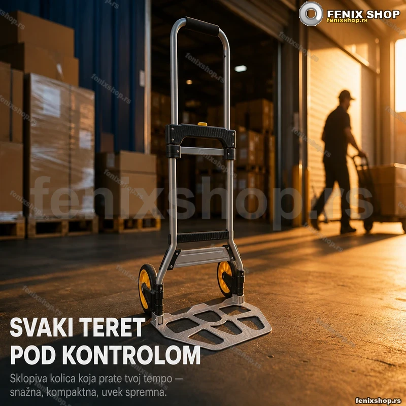 Sklopiva ručna kolica za magacin i selidbu — 100 kg Sklopiva ručna kolica za magacin i selidbu — 100 kg