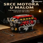 Konstruktor V8 motora — 538 delova sa USB pogonom