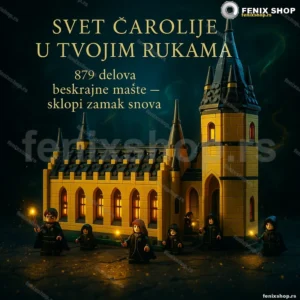 Konstruktor čarobnjačkog zamka — 879 delova za decu 6–12 god.