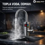 Slavina za sudoperu RY-019 — inox, grejač 3000 W, displej