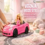 Set za igru uloga: kabriolet s lutkom i zvukom za decu 3+