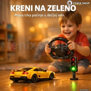 Racing Control SpeedX — igračka trkaća staza sa volanom i semaforom