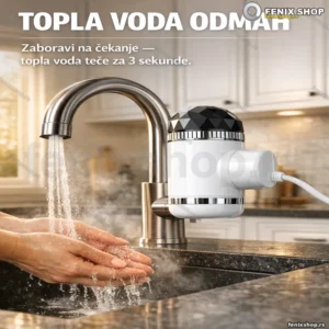 Protočni grejač za sudoperu RX-013 — LCD ekran, 3000 W
