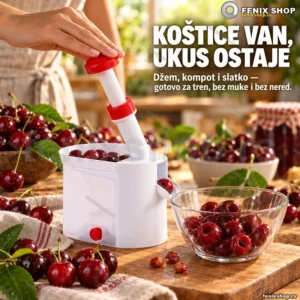 Aparat za čišćenje koštica iz višanja i trešanja