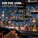 Auto kamera 3 u 1 Auto kamera Full HD unutrasnja i zadnja