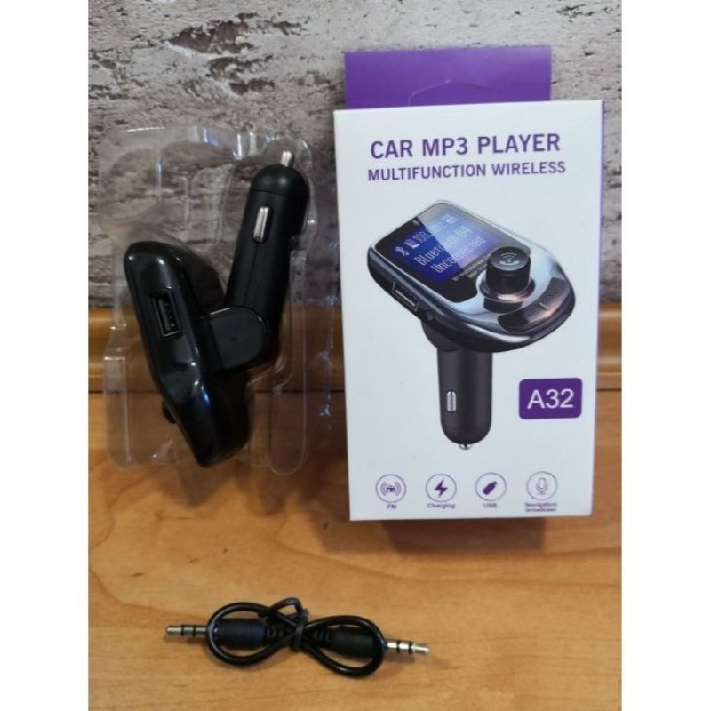 Auto MP3 plejer FM modul A32 sa Bluetooth vezom, USB-om i mikrofonom FM modul A32 - prednja strana