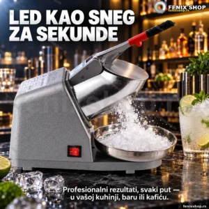 Električna mašina za drobljenje leda 500 W — 65 kg/h