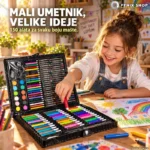 Komplet flomastera i bojica od 150 delova