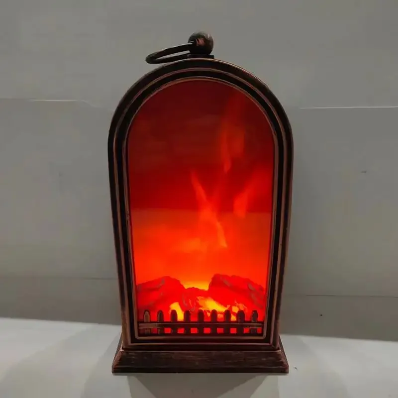 Fenjer za enterijer sa LED efektom plamena – model SP-14-1 dekorativni fenjer na baterije - prednja strana