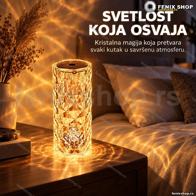 Led kristalna lampa sa 3 boje Led kristalna lampa sa 3 boje